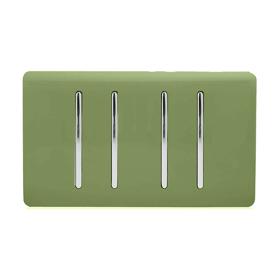 Moss Green Wiring Accessories Trendi Decorative Screwless